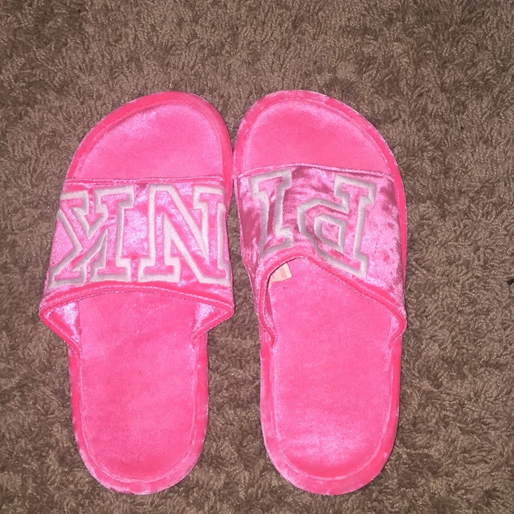 Pink house shoes